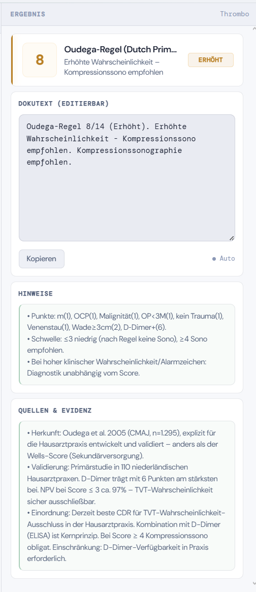 Dokumentationstext in Viaregula